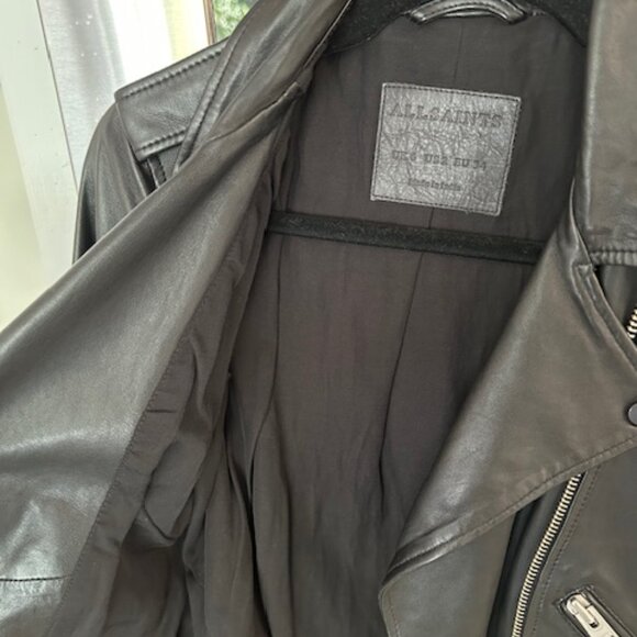 All Saints Balfern Leather Jacket - Picture 8 of 13